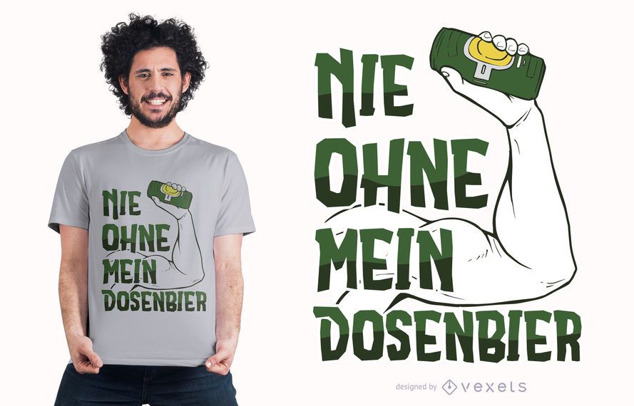 Design de t-shirt alemão de citação de cerveja Design de t-shirt alemão de citação de cerveja