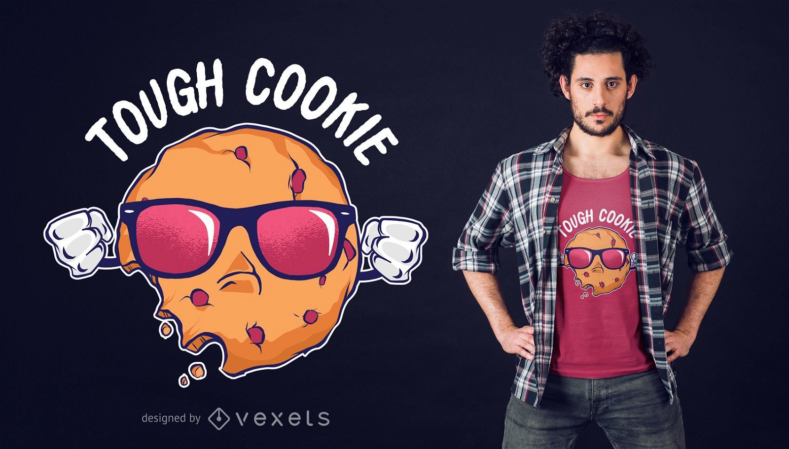 Cool cookie t-shirt design
