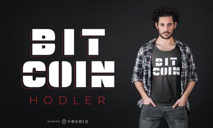 Bitcoin holder t-shirt design Bitcoin holder t-shirt design