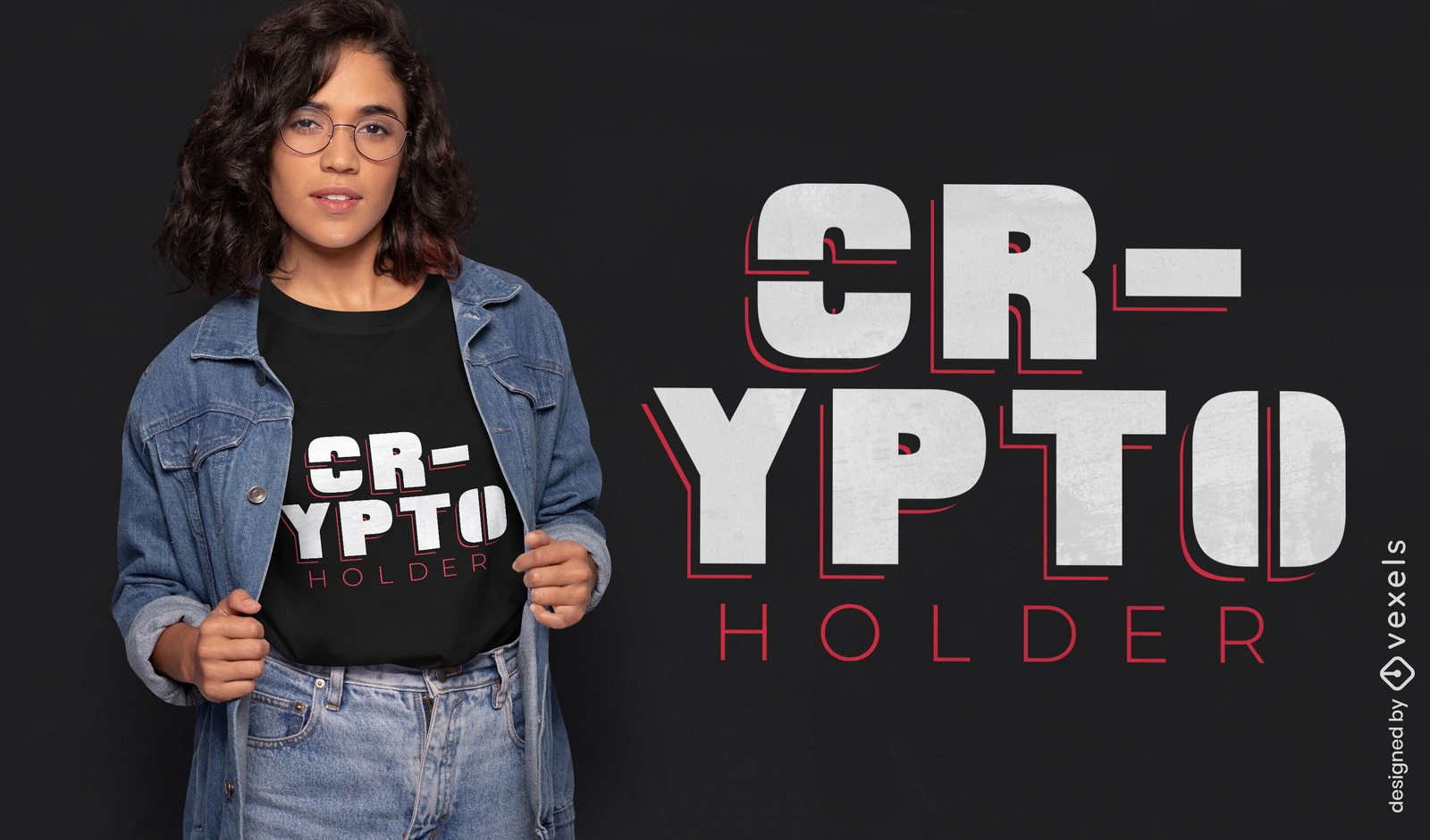 Diseño de camiseta de titular de criptomoneda