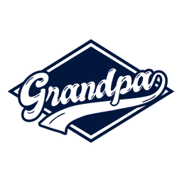 Grandpa badge sticker PNG Design