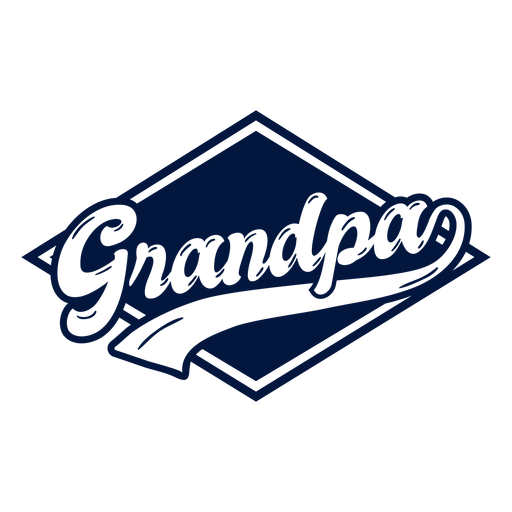 Grandpa badge sticker PNG Design