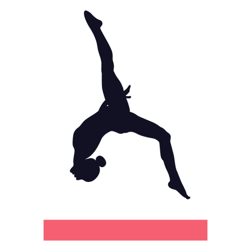 Download Free Svg File Of Gymnast Silouette