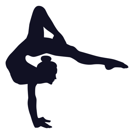 Download Gymnast Exercise Woman Silhouette Transparent Png Svg Vector File