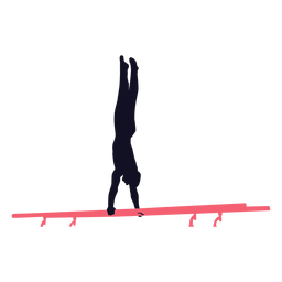 Turner Mann Übung Parallel Bar Silhouette PNG-Design