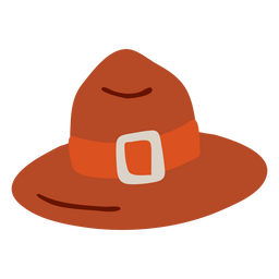 Sombrero de ala plana Diseño PNG