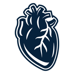 Emblema de adesivo de coração Desenho PNG
