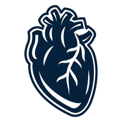 Heart sticker badge PNG Design