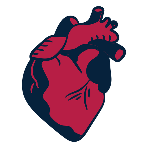 Trazo de insignia de etiqueta de corazón Diseño PNG