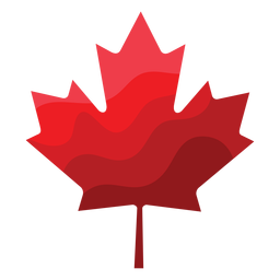 Maple leaf badge sticker PNG Design