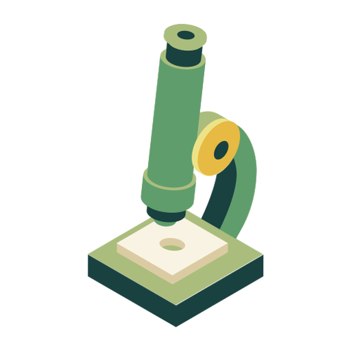 Microscope optics magnification flat PNG Design