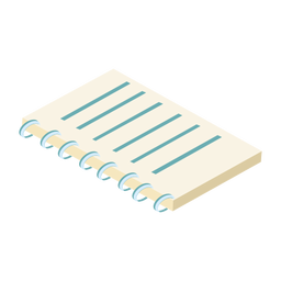 Notebook datebook copybook diary flat PNG Design