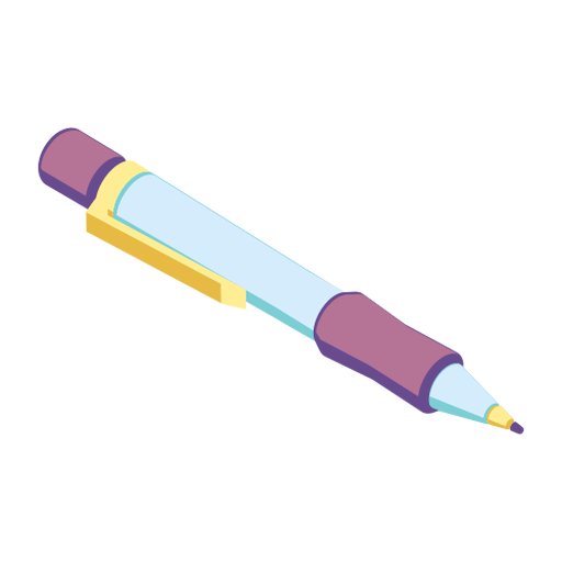 Pen ink ampulla ampoule flat PNG Design