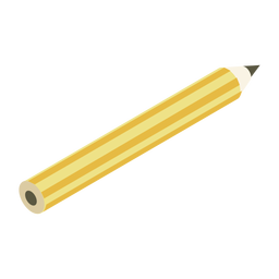 Lápiz de pizarra afilado plano Diseño PNG