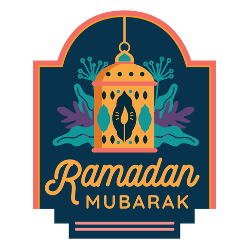 Ramadan Mubarak Candle Lamp Lantern Light Badge Sticker Transparent Png Svg Vector File