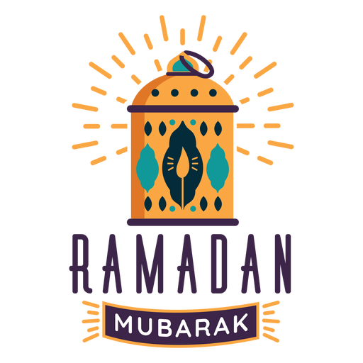 Ramadan Mubarak Lantern Candle Lamp Light Badge Sticker Transparent Png Svg Vector File