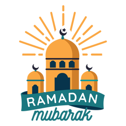 Ramadan Mubarak Crescent Half Moon Star Sticker Badge Transparent Png Svg Vector File