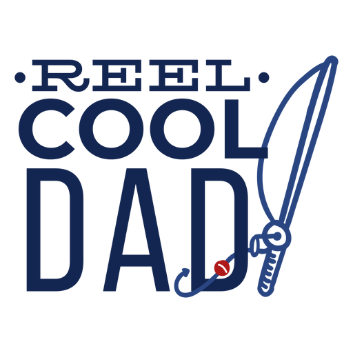 Reel Cool Dad Badge Diseño PNG