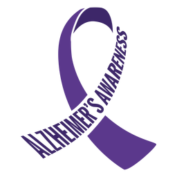 Etiqueta engomada de la insignia de la conciencia del alzheimer de la cinta