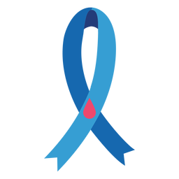 Ribbon drop flat PNG Design