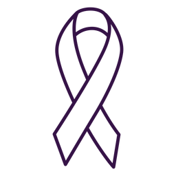 Ribbon symbol stroke PNG Design