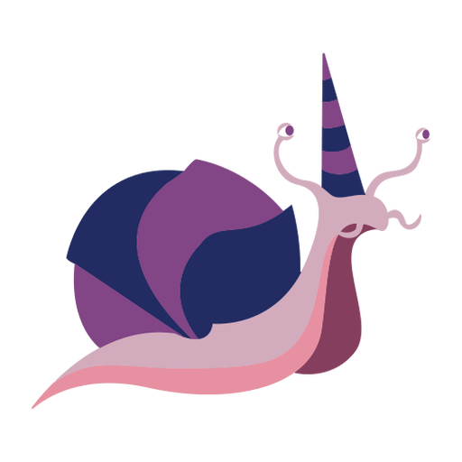 Snail helix shall cap flat PNG Design