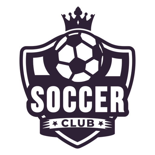 Soccer club ball badge sticker PNG Design