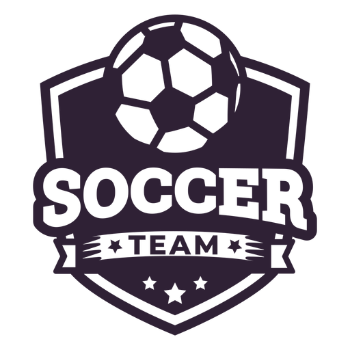 Soccer team ball badge sticker PNG Design