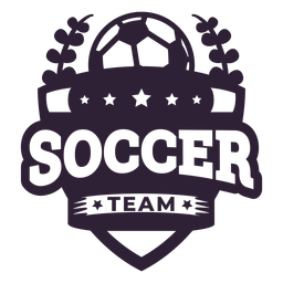 Fußballmannschaft Ball Star Branch Abzeichen Aufkleber PNG-Design