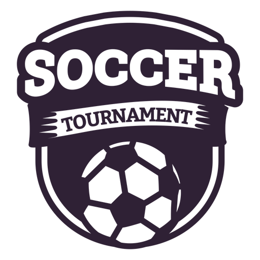 Soccer tournament ball badge sticker
