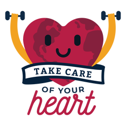 Cuida tu corazón Diseño PNG