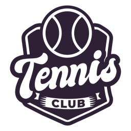 Adesivo de crachá de bola do clube de tênis Desenho PNG