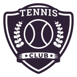 Tennis club ball branch badge sticker