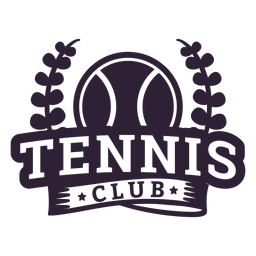 Tennis club branch ball badge sticker