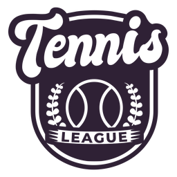 Tennis league ball branch badge sticker PNG Design