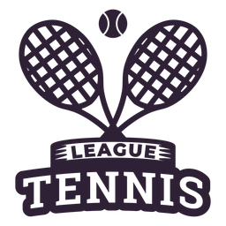 Tennis league racket ball badge sticker PNG Design Transparent PNG