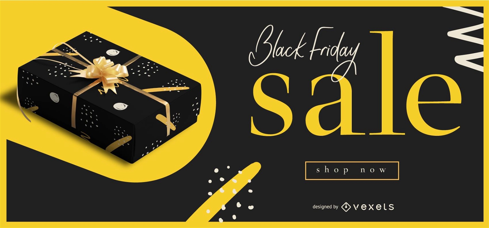 Black friday sale editable banner