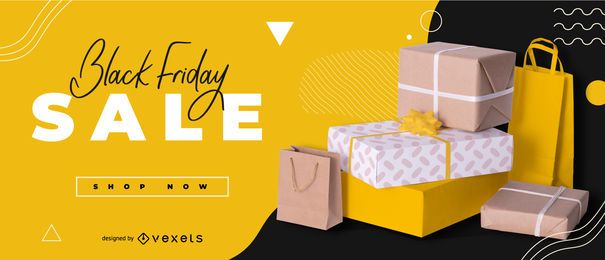 Diseño de banner editable de venta de viernes negro Diseño de banner editable de venta de viernes negro