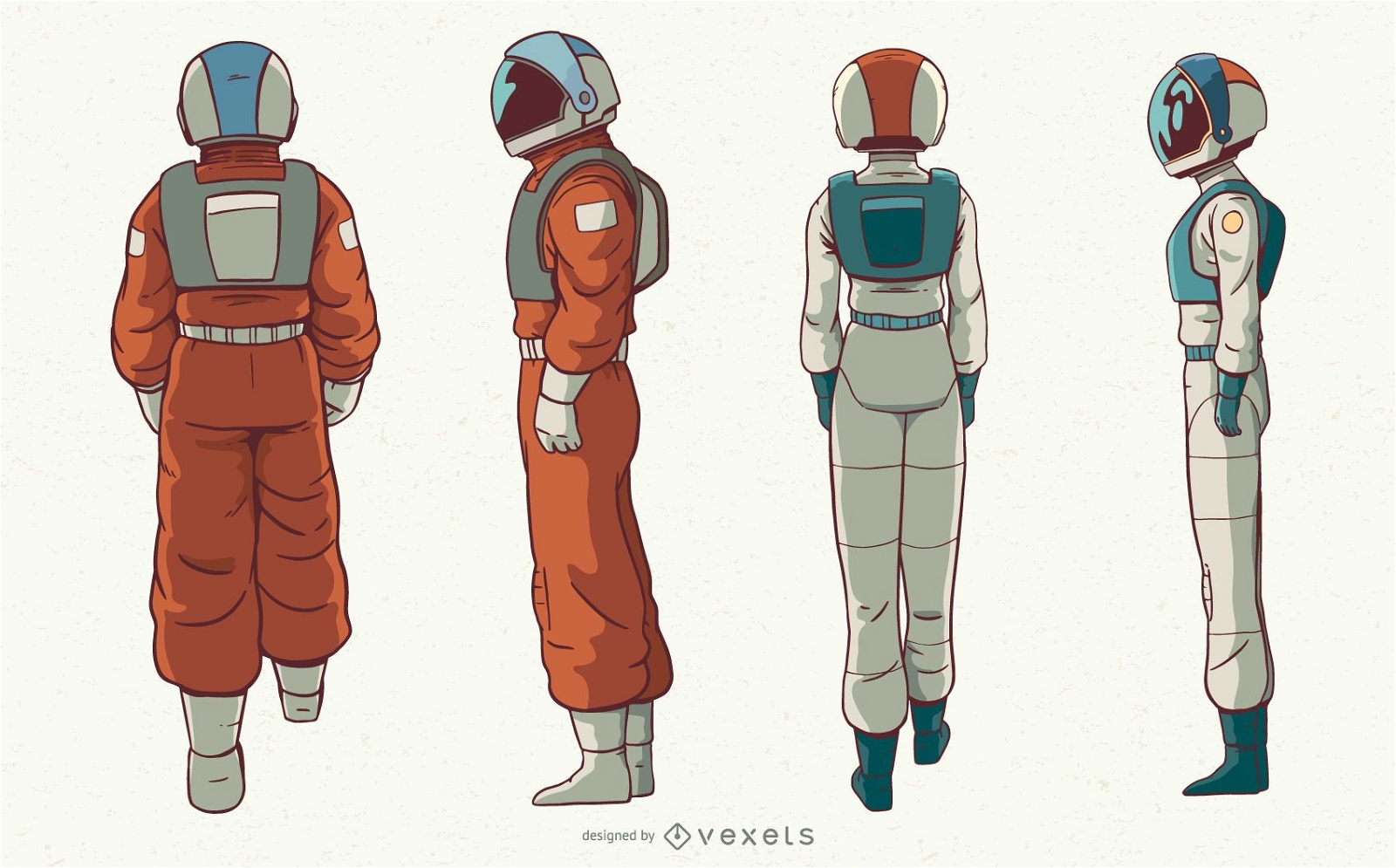 Astronauten-Zeichensatz