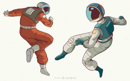 Conjunto de caracteres legal astronauta Conjunto de caracteres legal astronauta