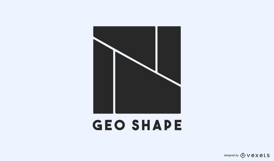 Geo shapes logo template Geo shapes logo template