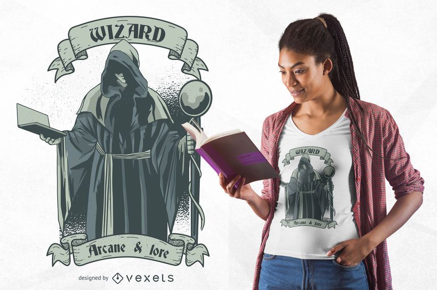 Diseño de camiseta de mago Diseño de camiseta de mago