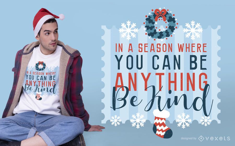 Be kind christmas t-shirt design Be kind christmas t-shirt design