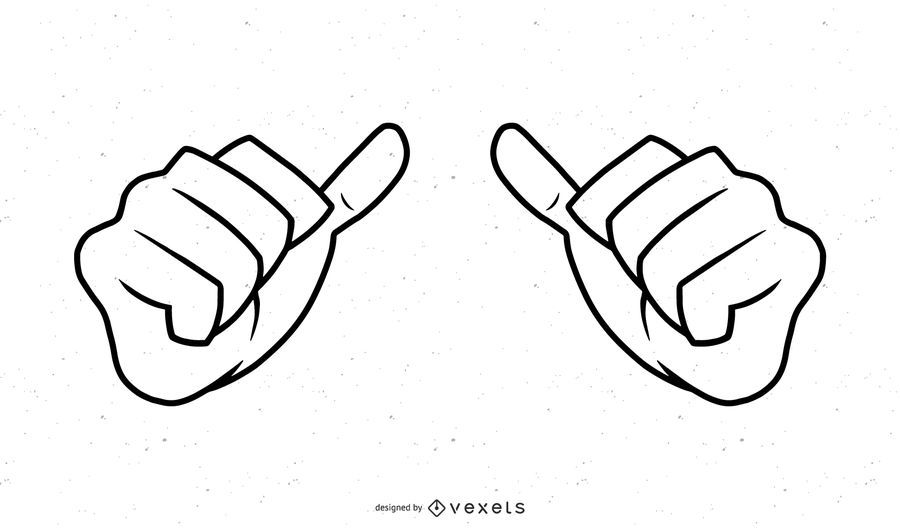 Hands stroke illustration Hands stroke illustration