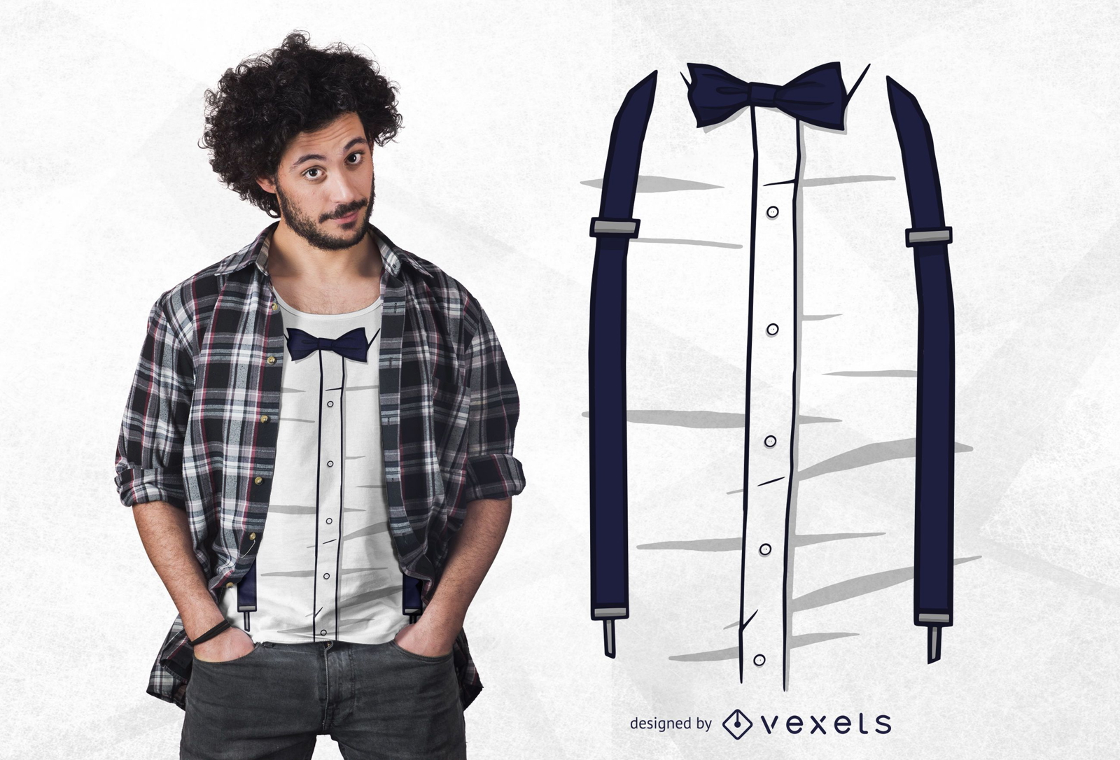 Suspenders Funny T-shirt Design