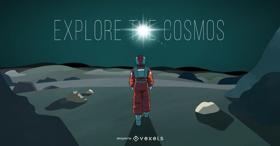 Ilustração de cosmos de astronauta Ilustração de cosmos de astronauta