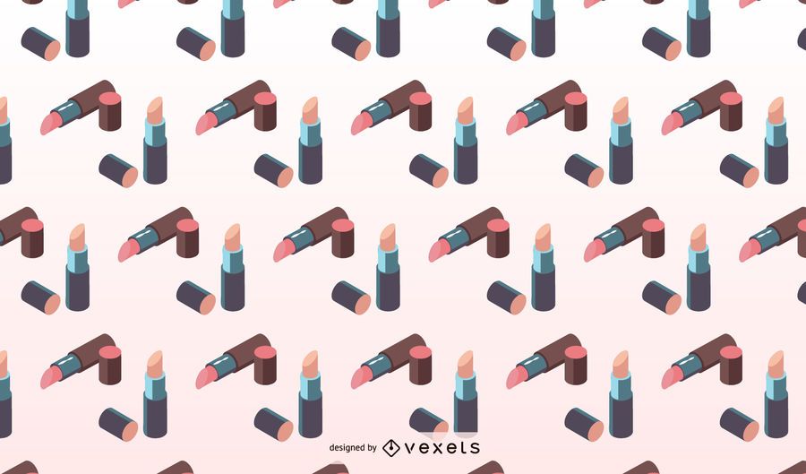 Isometric lipstick pattern design Isometric lipstick pattern design