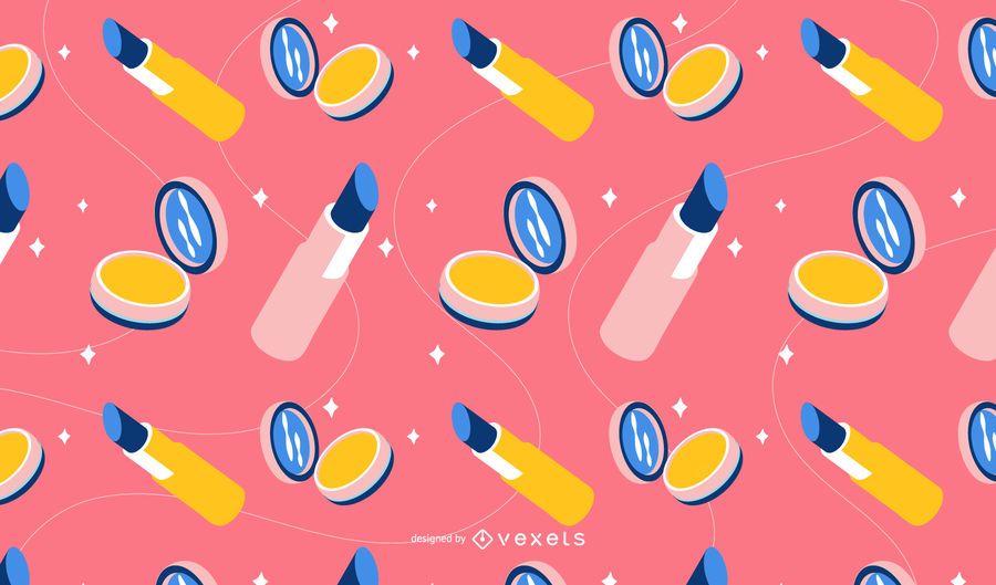 Isometric lipstick pattern design Isometric lipstick pattern design