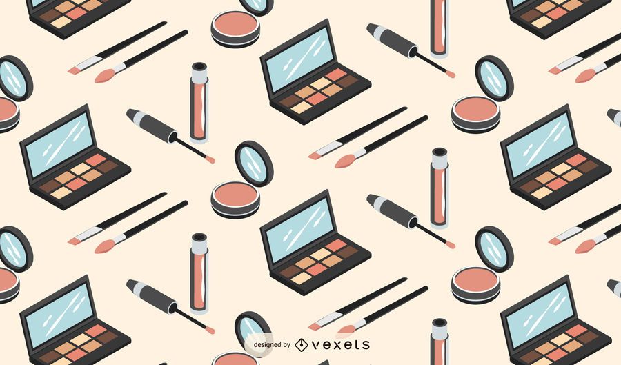 Makeup isometric pattern design Makeup isometric pattern design