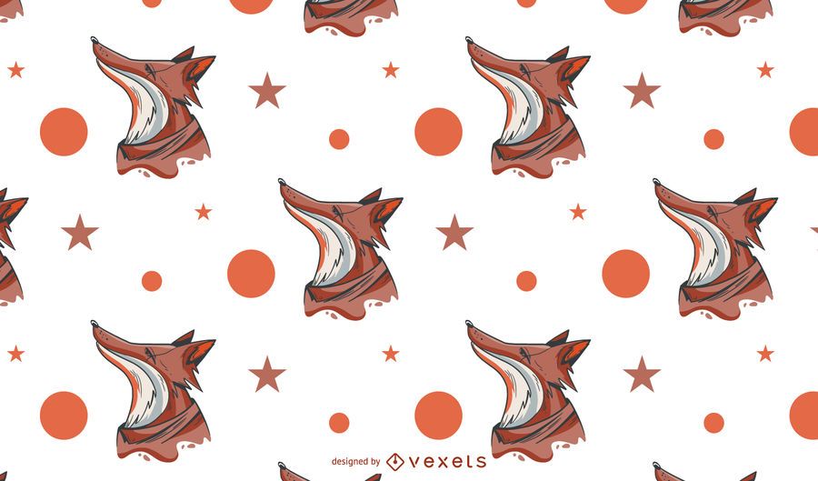 Fox padrão abstrato design Fox padrão abstrato design